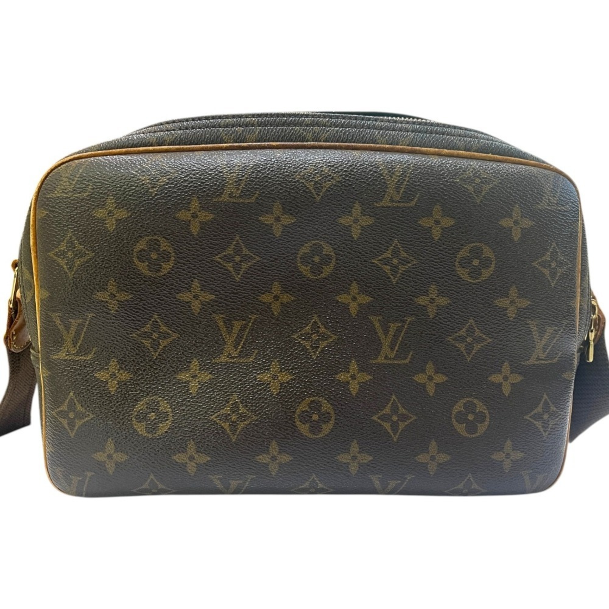 Louis Vuitton M45254 Monogram Reporter Pm Crossbody Bag Shoulder Canvas Men's...